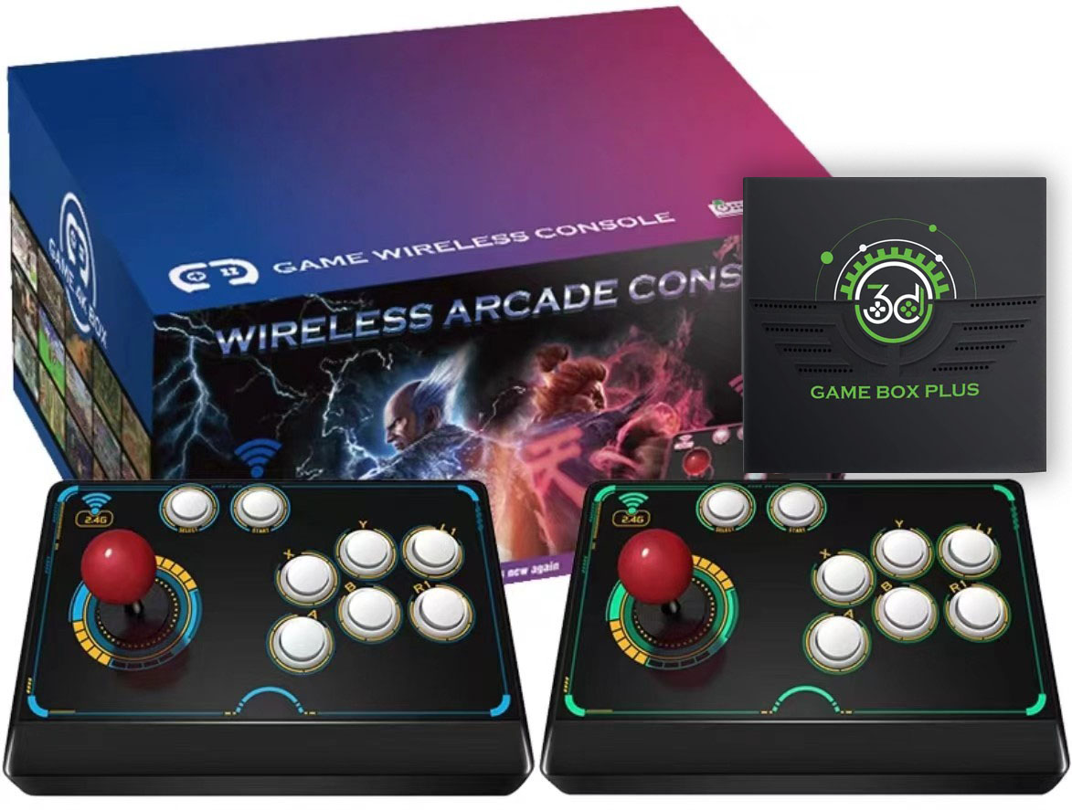 Retro Gaming Tv Box - V6 Retro Game Box 2.4G Wireless