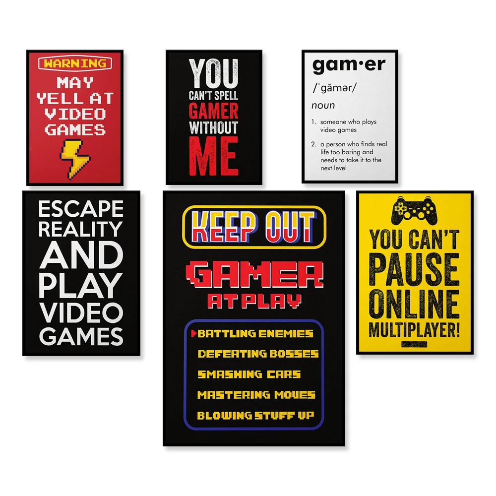 Retro Gaming Life - Perfect Day Poster Canvas Print -