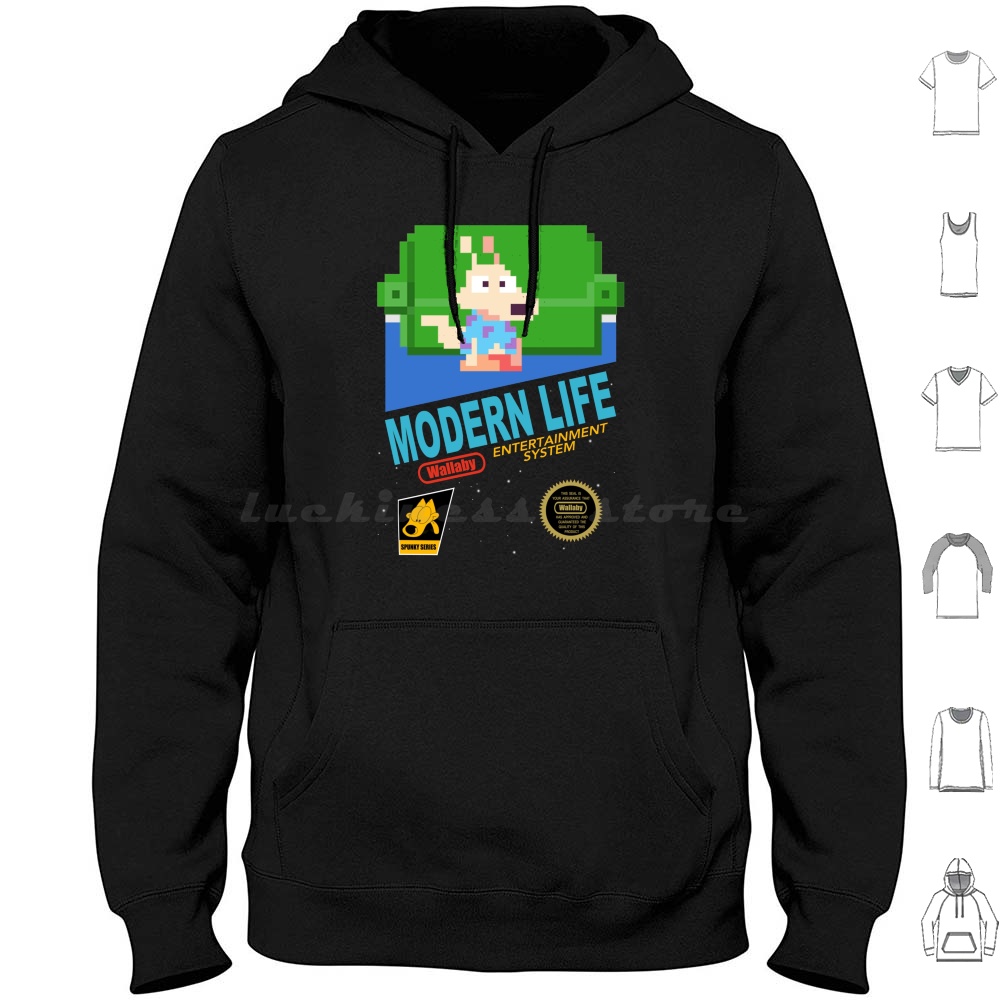 Retro Gaming Life - Modern Life Hoodies Long Sleeve Gaming