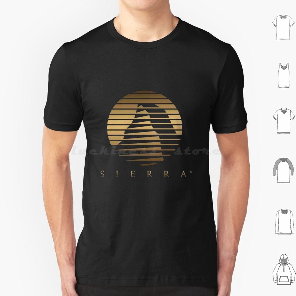 Retro Gaming Life - Sierra Logo T Shirt 6xl Cotton