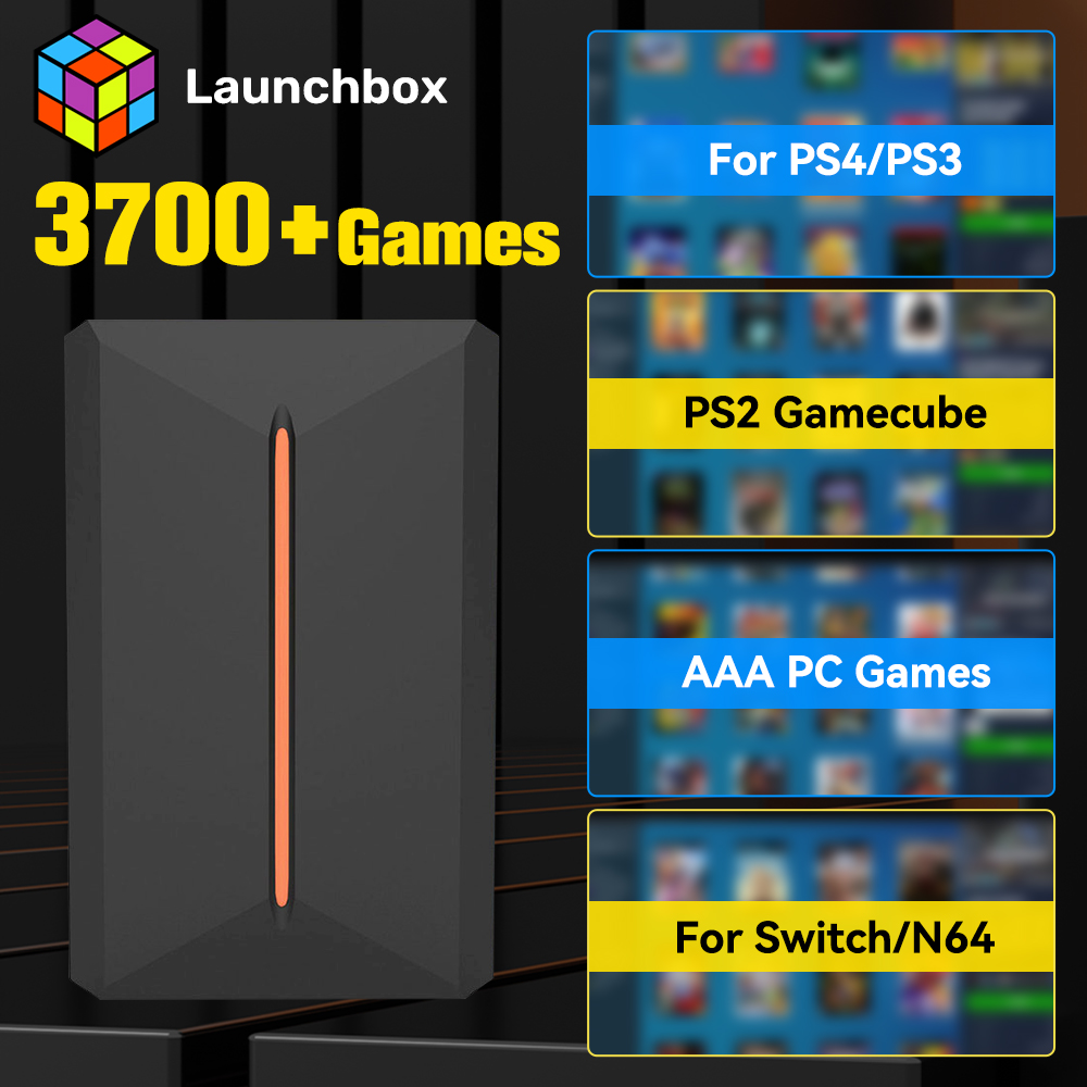 Retro Gaming Ps3 - Launchbox 500GB External Game Hard Drive
