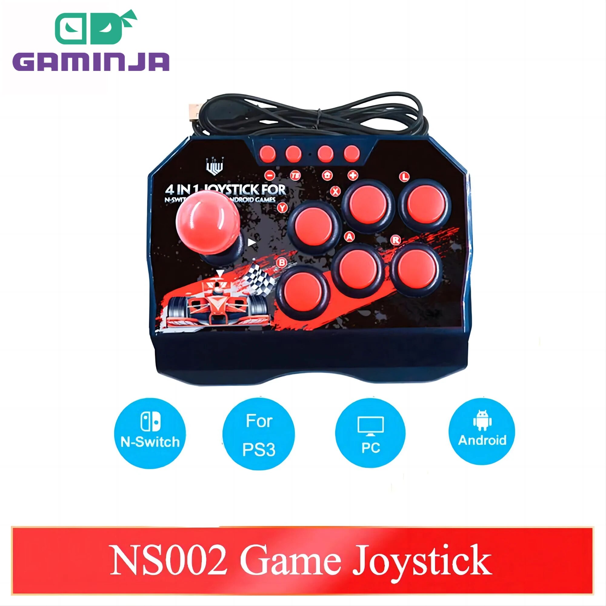 Retro Gaming Raspberry Pi 4 - GAMINJA NS002 4 In 1 Retro