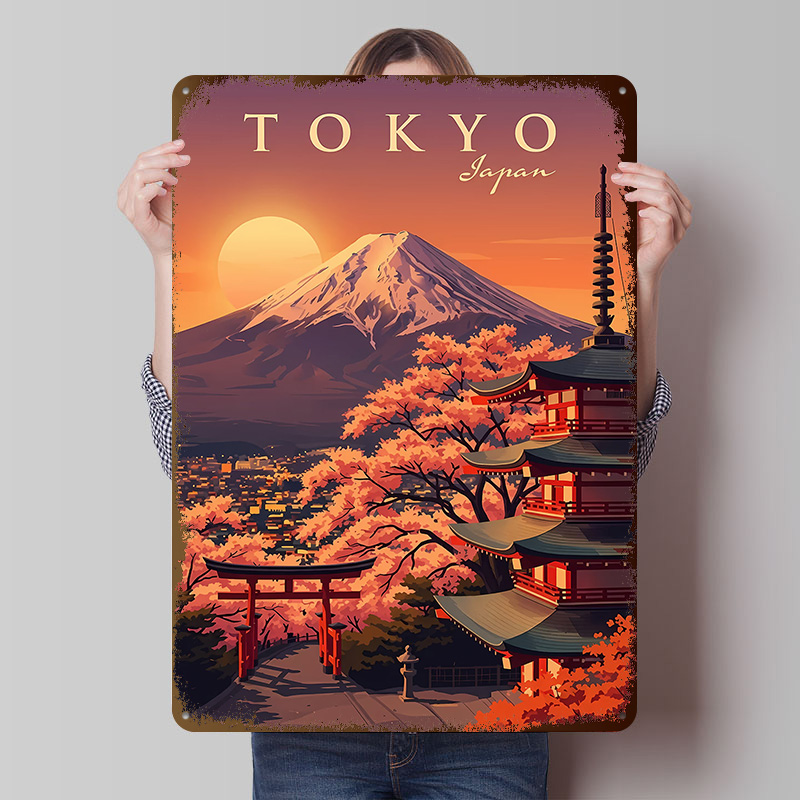 Retro Gaming Tokyo - Tokyo Japan Vintage Travel Metal Poster