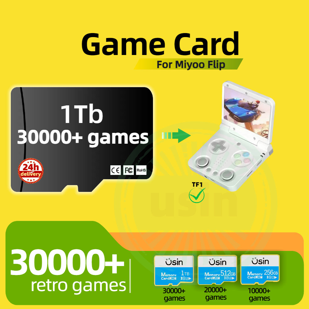 Retro Gaming Consoles - Game Card For Miyoo Flip 30000+
