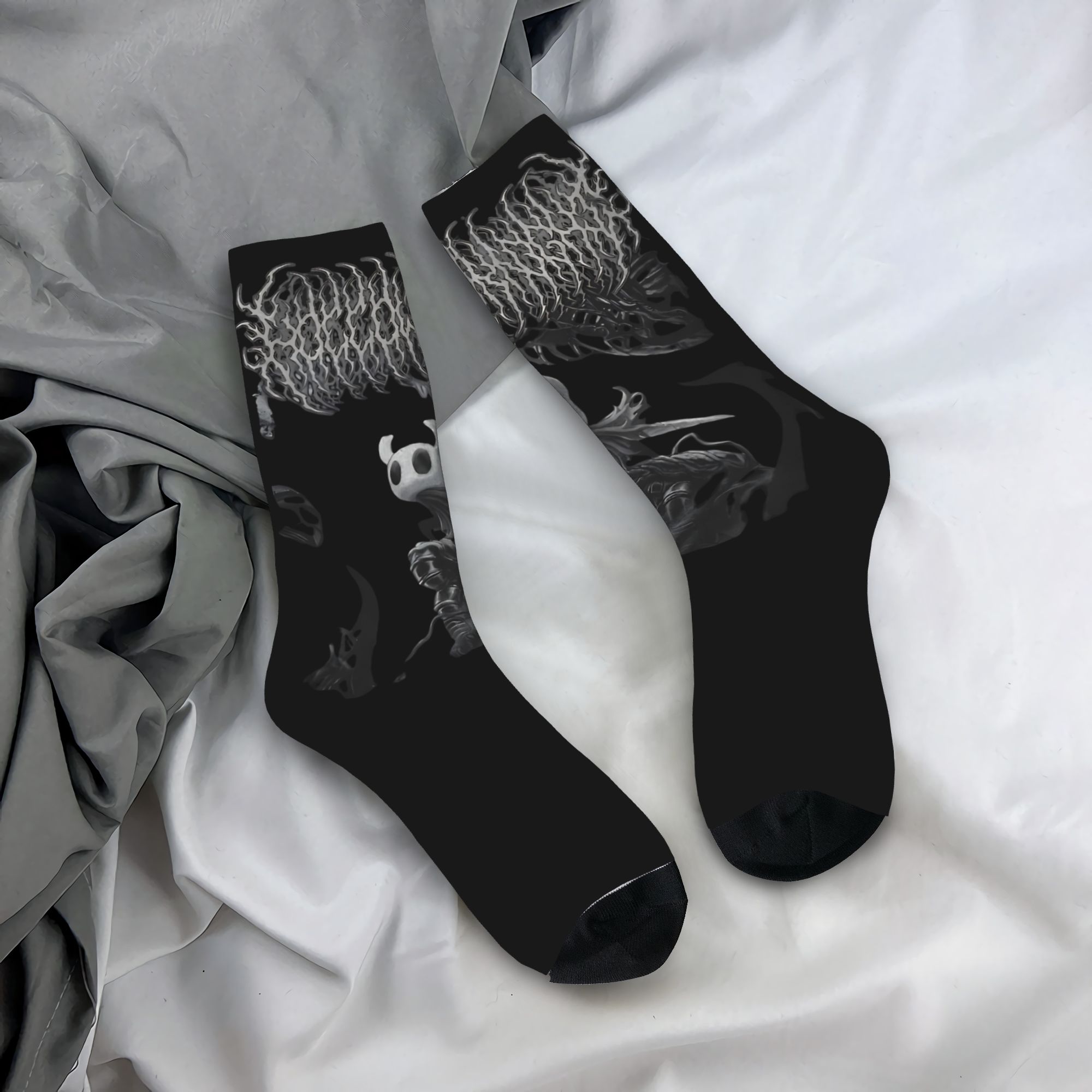 Retro Gaming Youtube - Retro Vintage Gaming Socks Hollow Knight