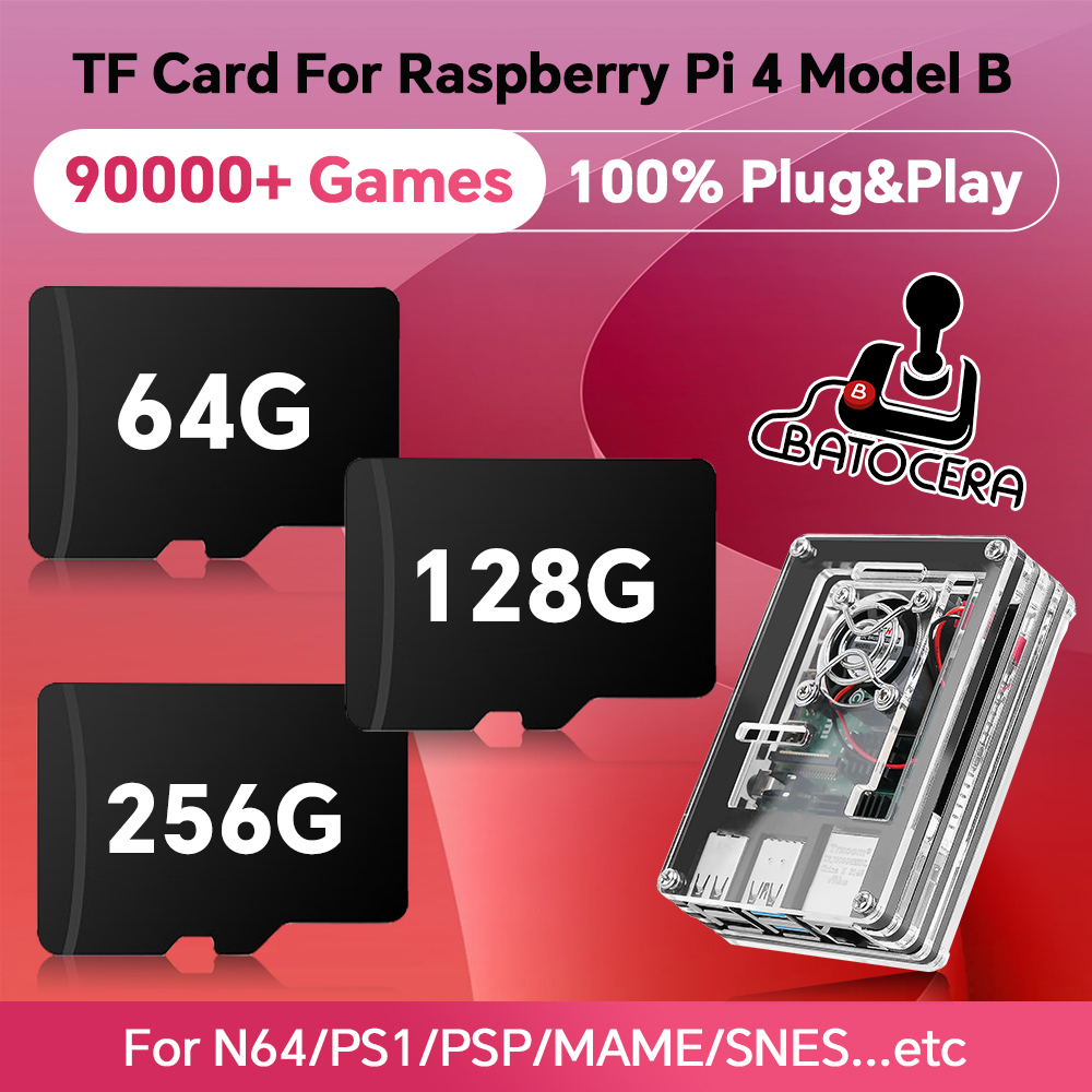 Retro Gaming Raspberry Pi 4 - Retro Game Card For Raspberry Pi