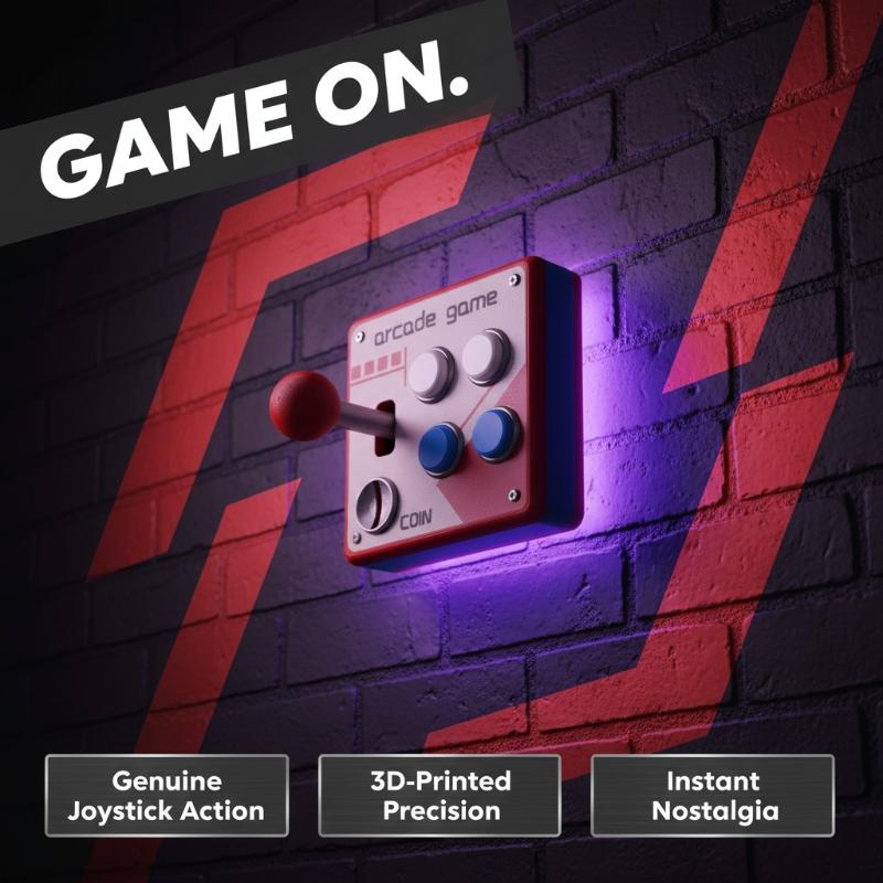 Retro Gaming Gadgets - Retro Arcade Game Button Switch Plate,