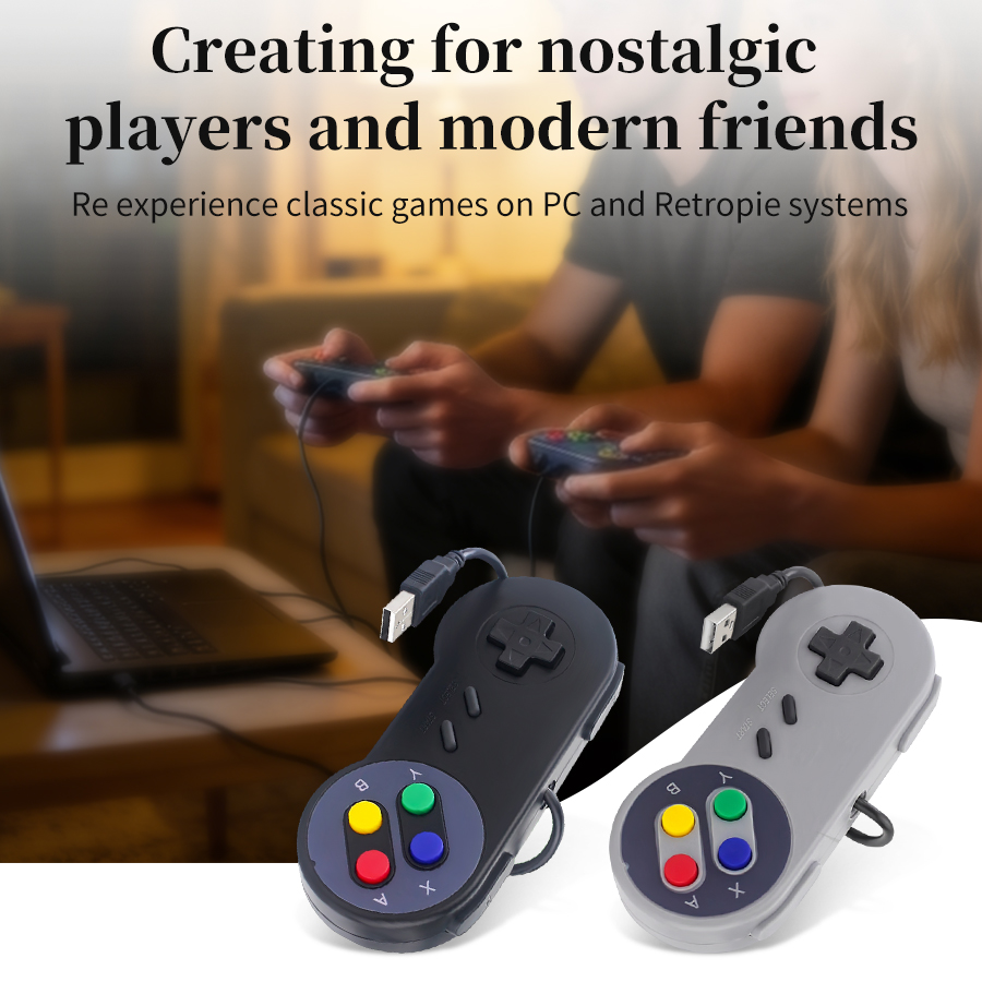 1-2 pcs SNES USB Controller Re - Retro Gaming Raspberry Pi 4 recension och pris