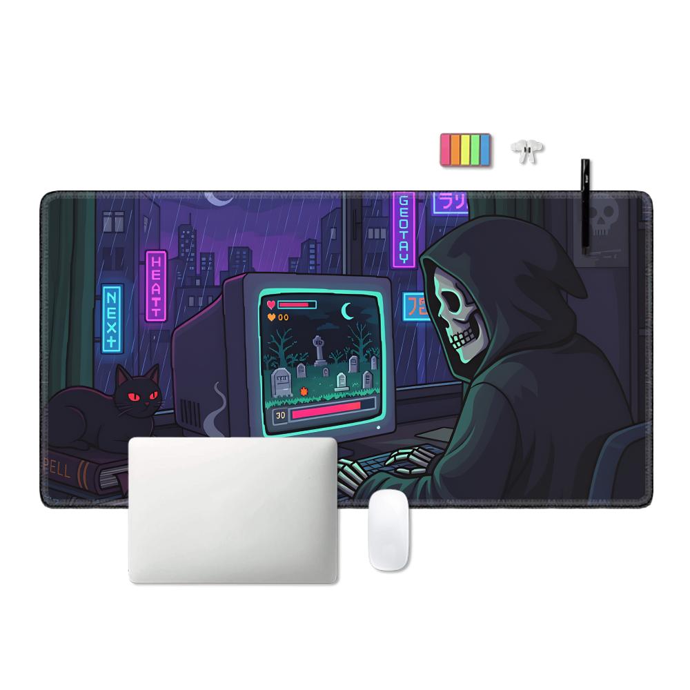 HYBXAXC Cozy Gamer DeskMat, Sp - Retro Gaming Desk Setup recension och pris