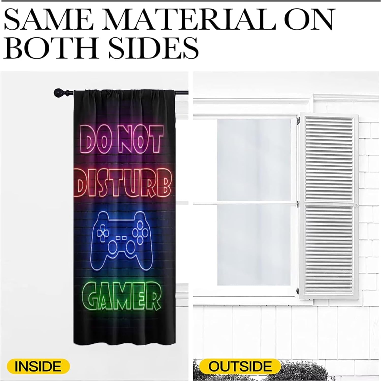 Gaming Gamer Curtain Curtains  - Retro Gaming Youtube recension och pris