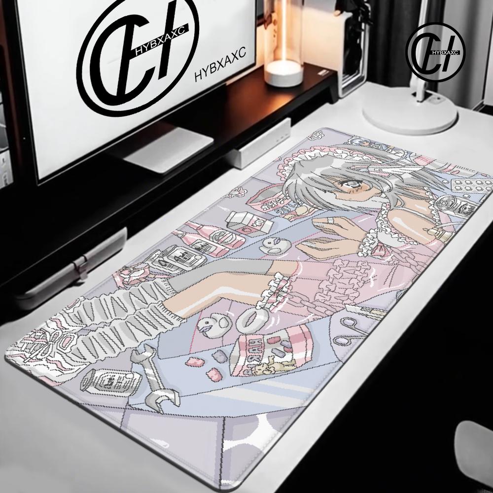 Pixel Art Anime Girl Mouse Pad - Retro Gaming Desk Setup recension och pris