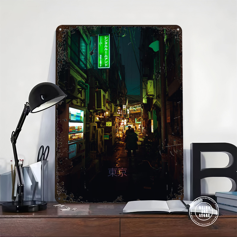Tokyo Backstreet With Text Pri - Retro Gaming Tokyo recension och pris