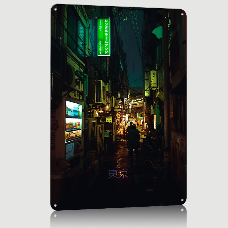 Tokyo Backstreet With Text Pri - Retro Gaming Tokyo recension och pris