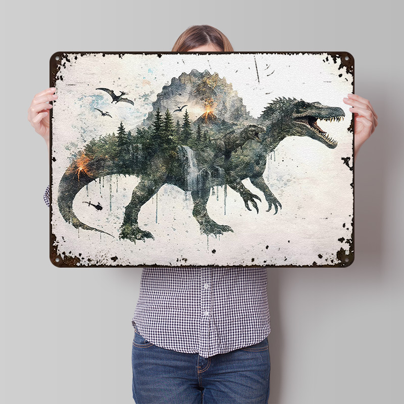 Spinosaurus Metal Poster Custo - Retro Gaming Gadgets recension och pris