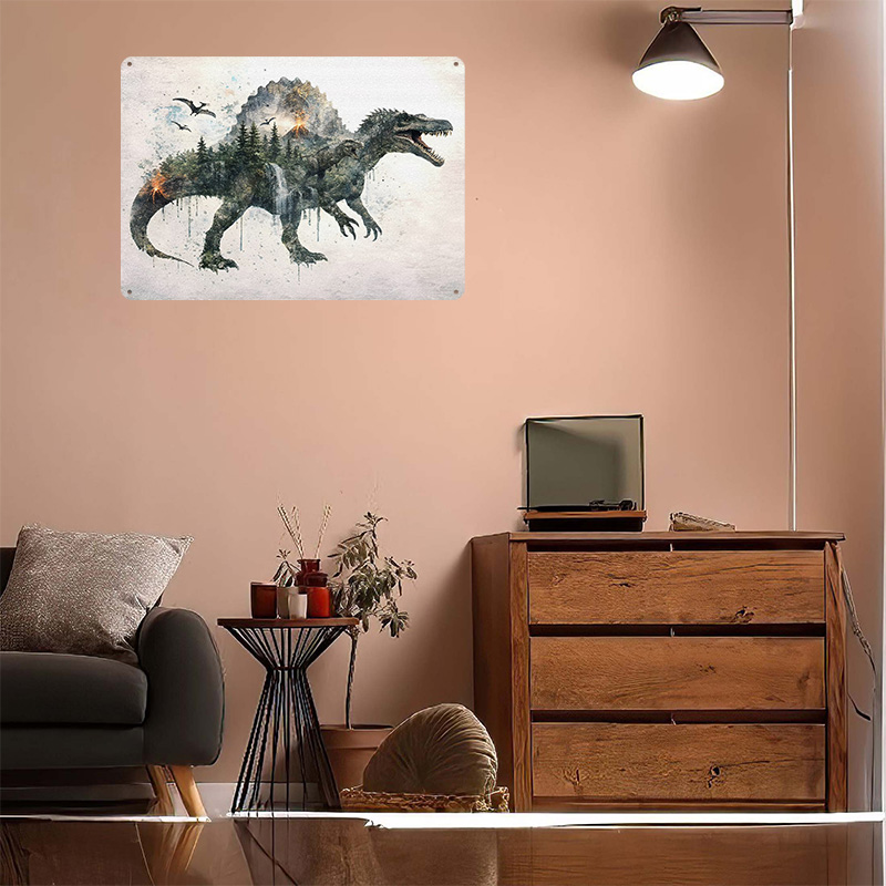 Spinosaurus Metal Poster Custo - Retro Gaming Gadgets recension och pris