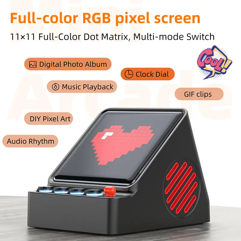 Retro Pixel Art Programmable L - Retro Gaming Desk Setup recension och pris