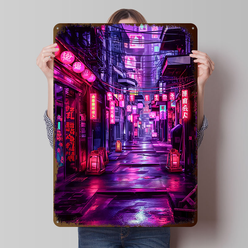 Tokyo Nights Cyberpunk Poster  - Retro Gaming Tokyo recension och pris