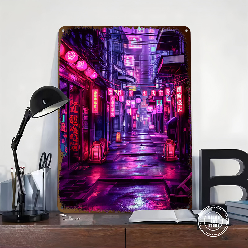 Tokyo Nights Cyberpunk Poster  - Retro Gaming Tokyo recension och pris