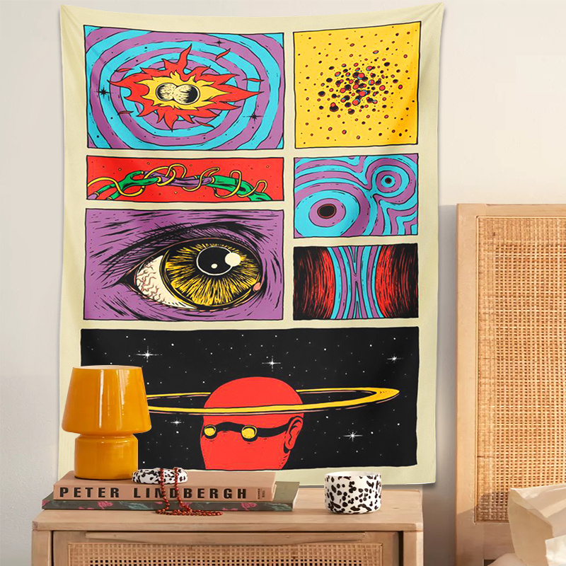 VIKAMA Psychedelic Collage Art - Retro Gaming Gadgets recension och pris
