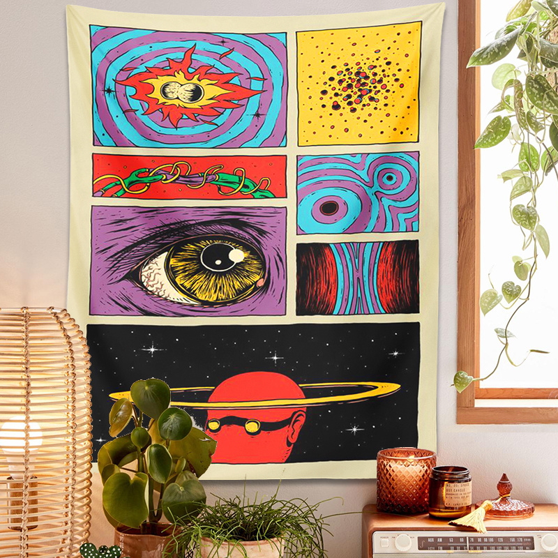 VIKAMA Psychedelic Collage Art - Retro Gaming Gadgets recension och pris