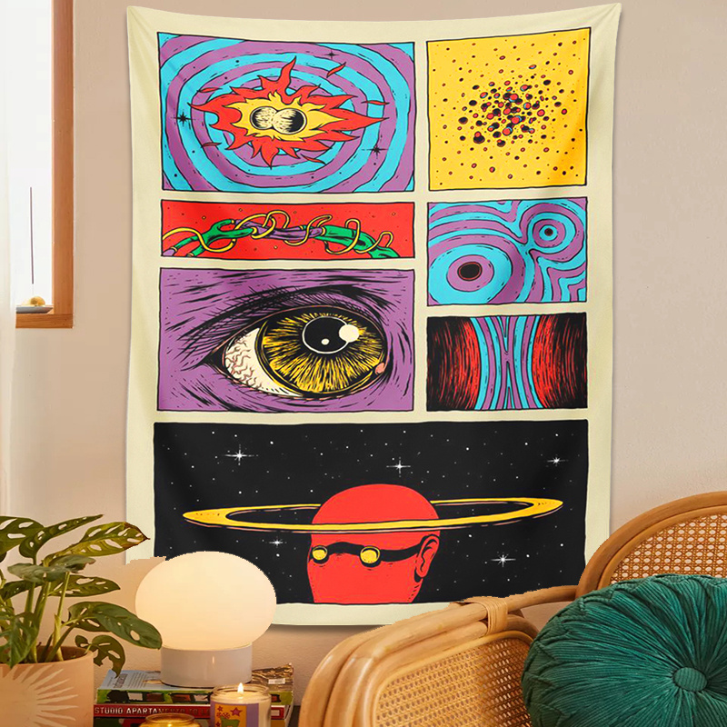 VIKAMA Psychedelic Collage Art - Retro Gaming Gadgets recension och pris