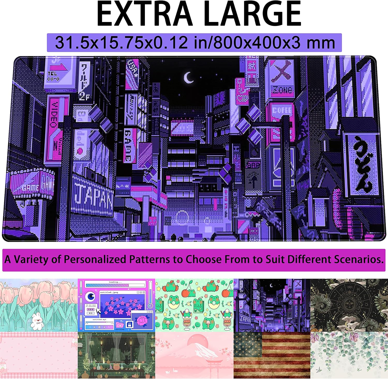 Tokyo Street Purple Neon Pixel - Retro Gaming Tokyo recension och pris