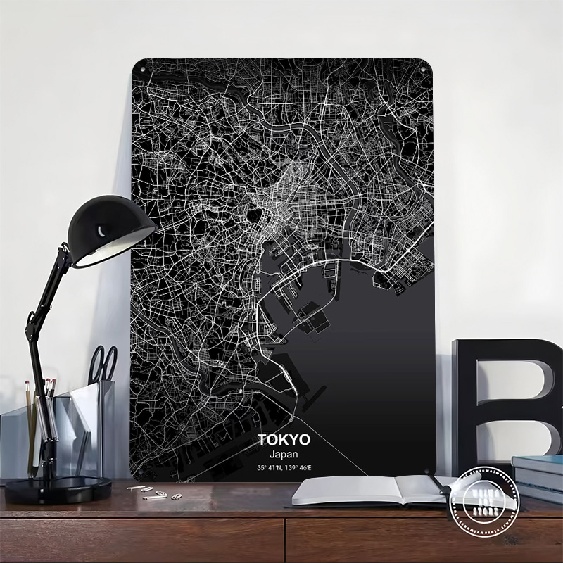 Tokyo City Map 3D Printed Text - Retro Gaming Tokyo recension och pris