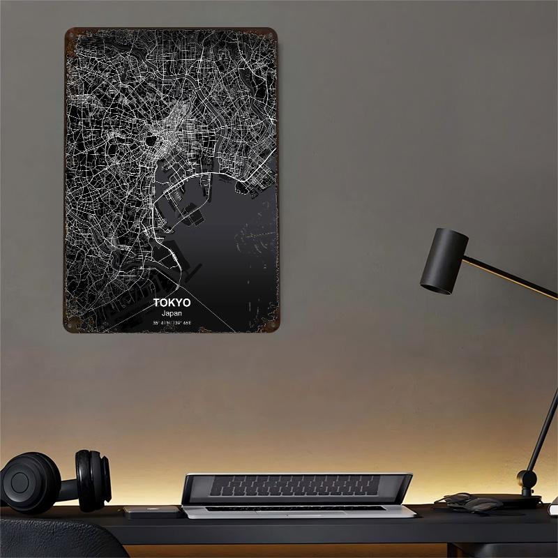 Tokyo City Map 3D Printed Text - Retro Gaming Tokyo recension och pris