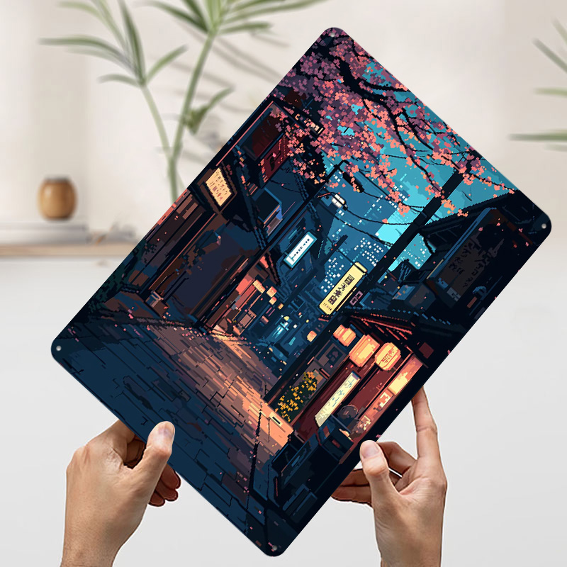 Tokyo Japan Pixel Art Tin Plaq - Retro Gaming Tokyo recension och pris