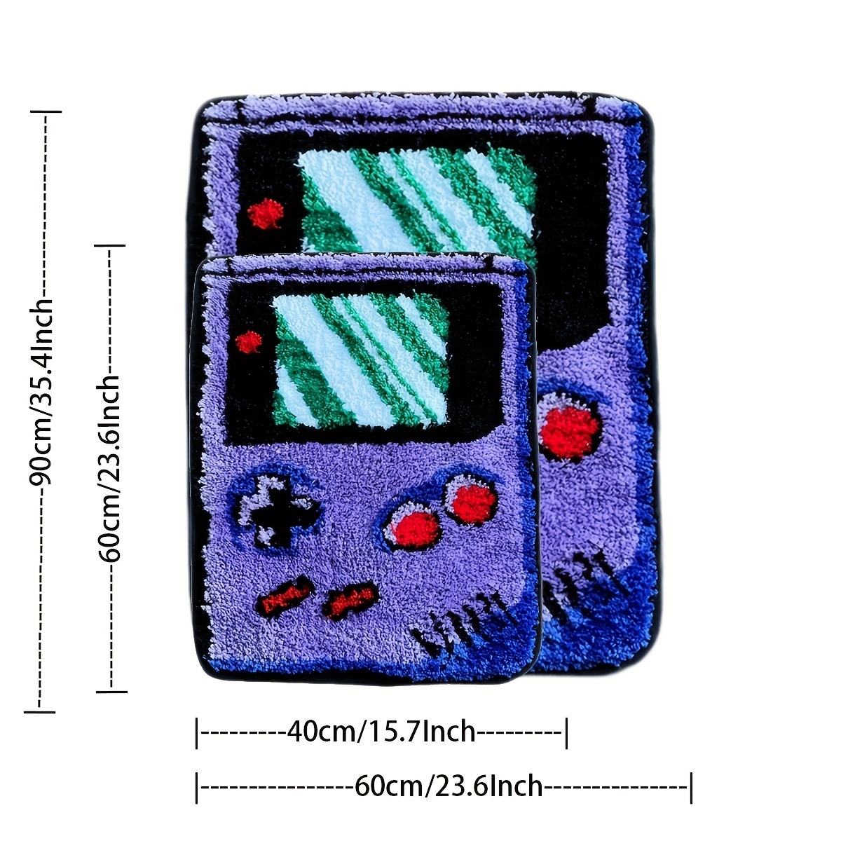 Purple Flocked Game Console Ru - Retro Gaming Rug recension och pris