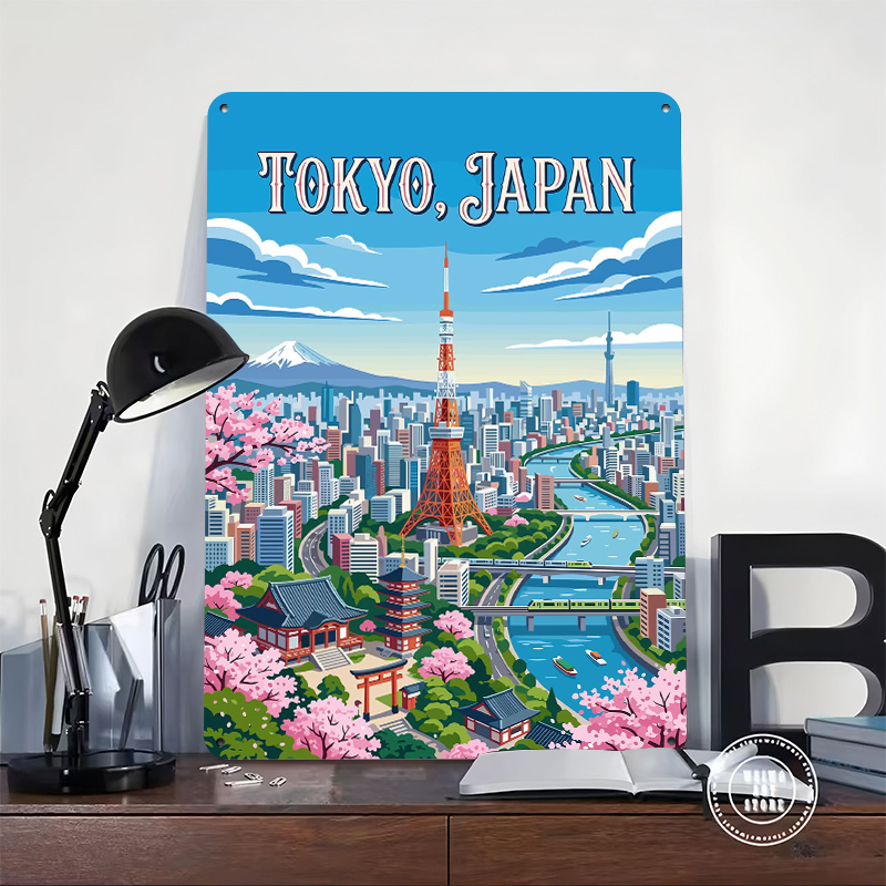 Tokyo Cityscape With Cherry Bl - Retro Gaming Tokyo recension och pris