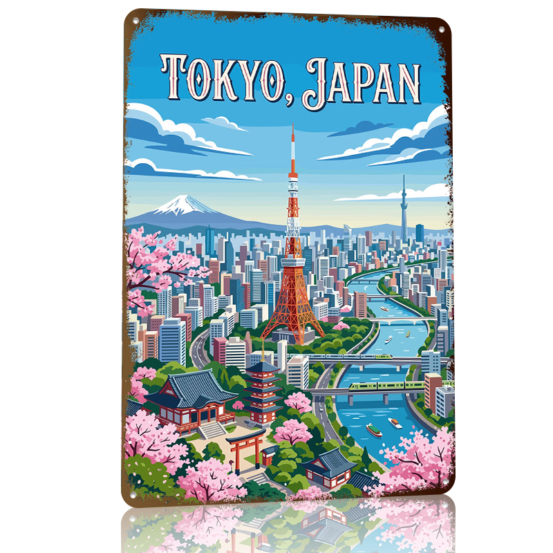 Tokyo Cityscape With Cherry Bl - Retro Gaming Tokyo recension och pris