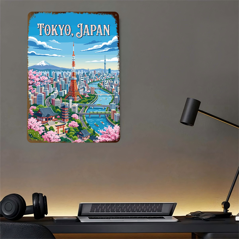 Tokyo Cityscape With Cherry Bl - Retro Gaming Tokyo recension och pris