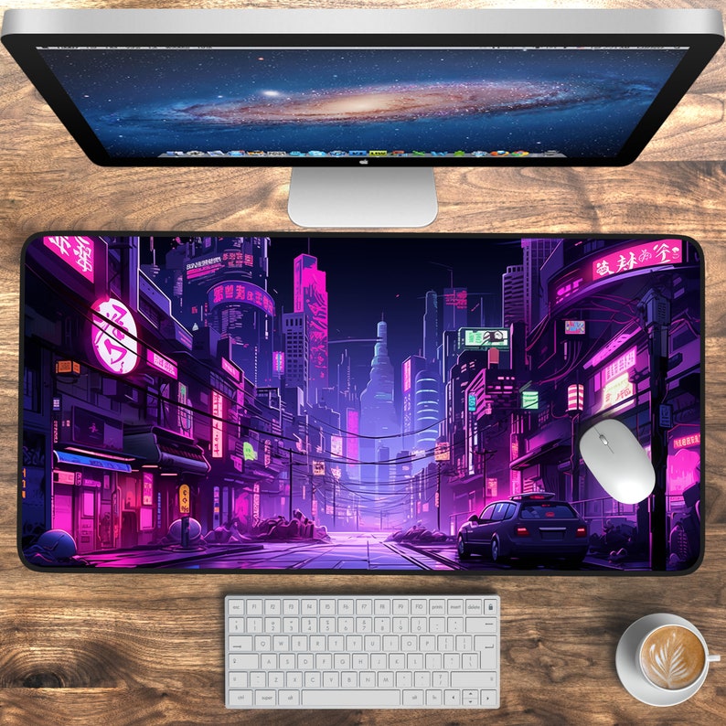 Neon Tokyo Desk Mats, Retro St - Retro Gaming Tokyo recension och pris
