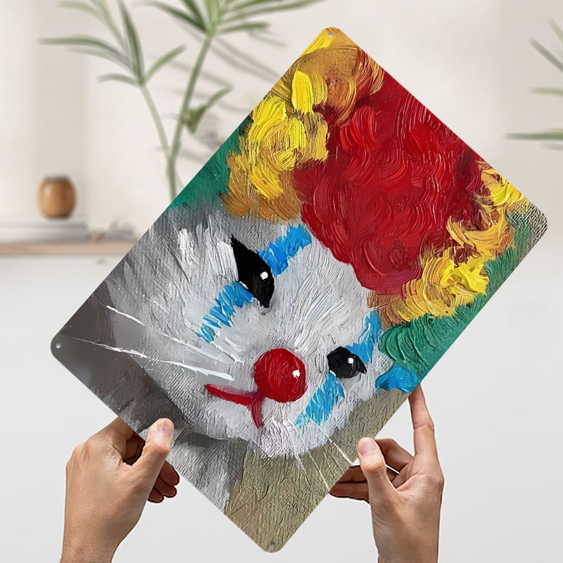 Sad Clown Cat Painting Tinplat - Retro Gaming Gadgets recension och pris