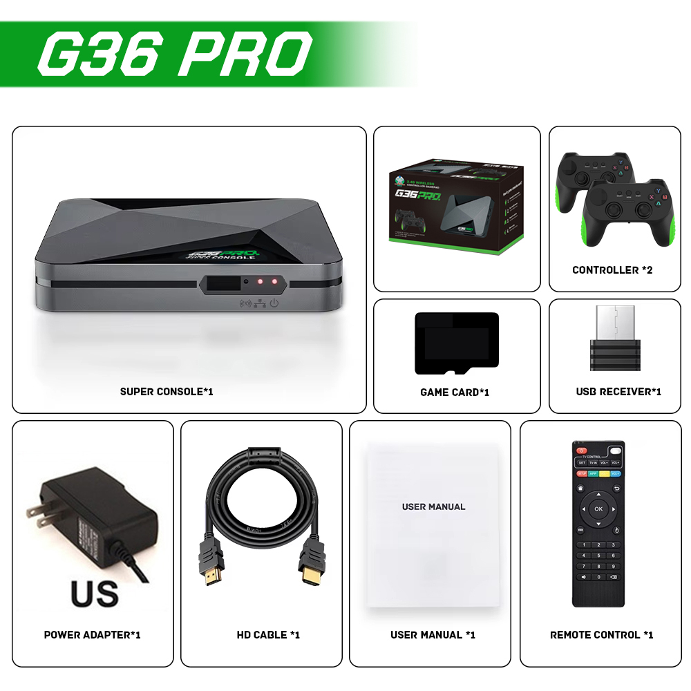 2026 New  G36 Pro Game Console - Retro Gaming Tv Box recension och pris