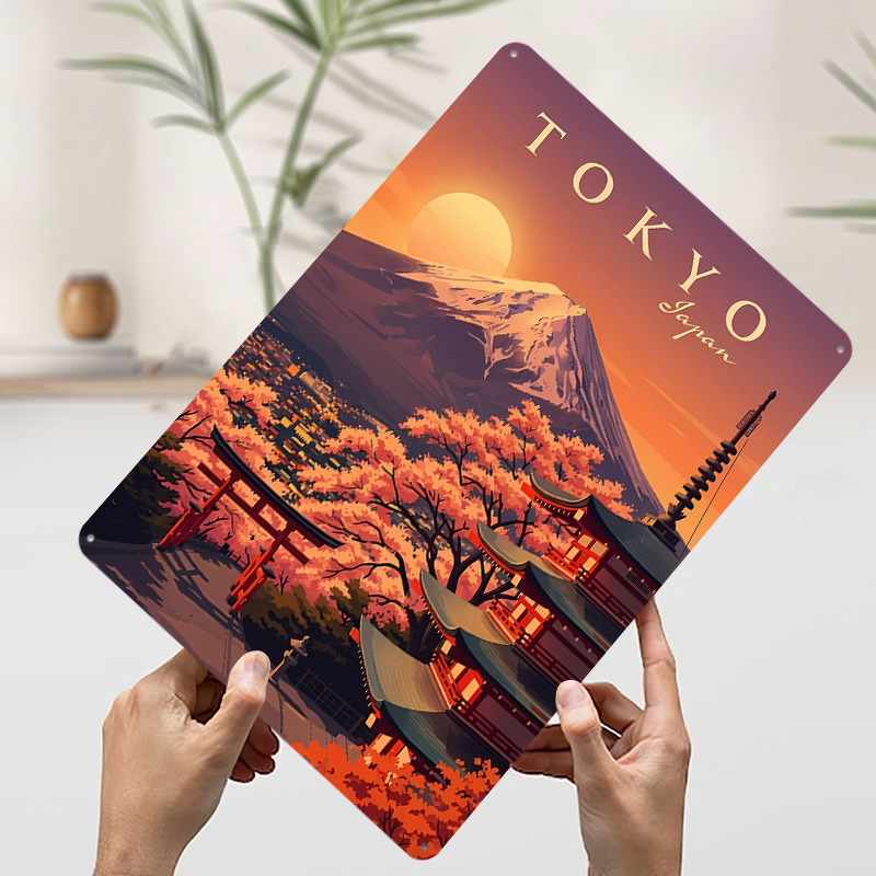 Tokyo Japan Vintage Travel Met - Retro Gaming Tokyo recension och pris