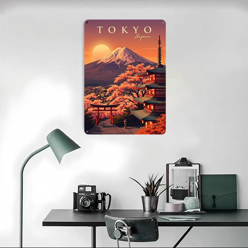 Tokyo Japan Vintage Travel Met - Retro Gaming Tokyo recension och pris