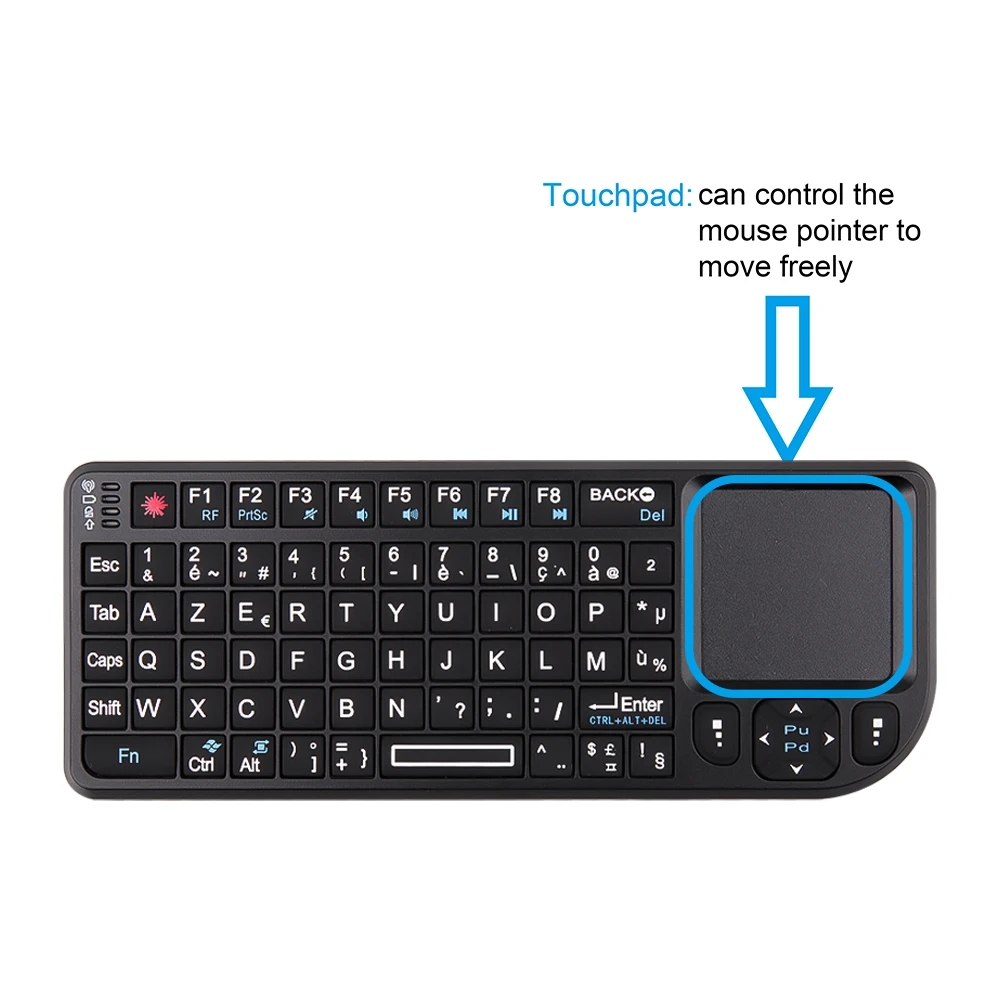 Backlit Mini Wireless Keyboard - Retro Gaming Tv Box recension och pris