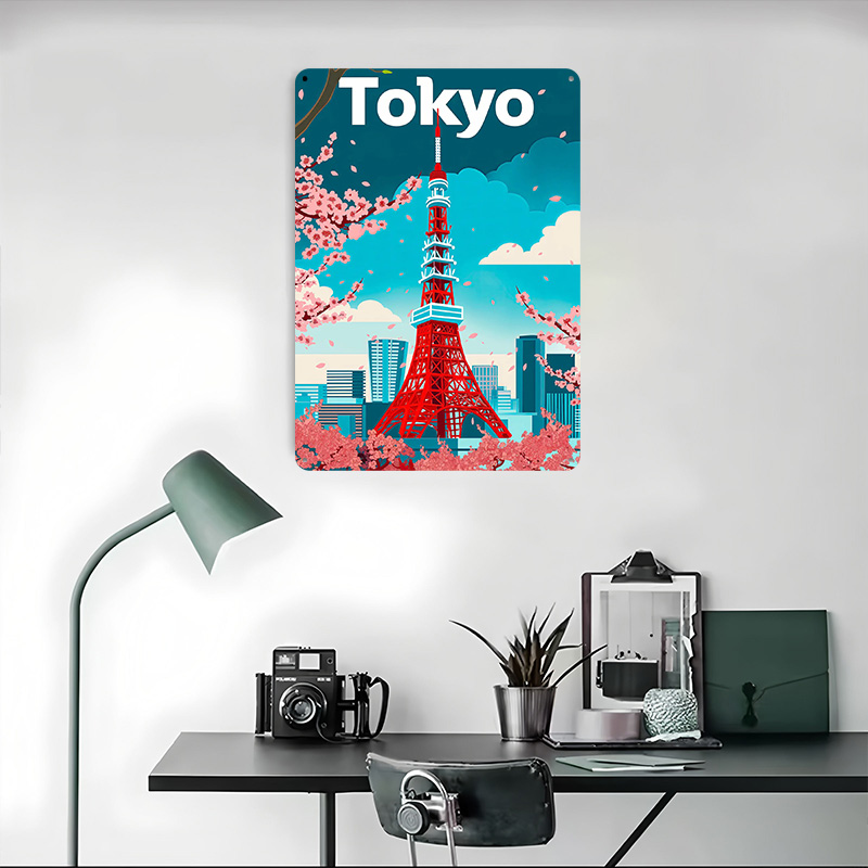 Tokyo Travel Tinplate Poster C - Retro Gaming Tokyo recension och pris