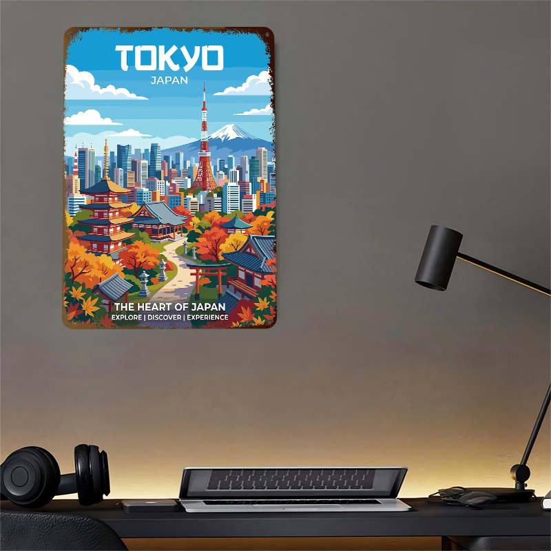 Tokyo Cityscape With Mount Fuj - Retro Gaming Tokyo recension och pris