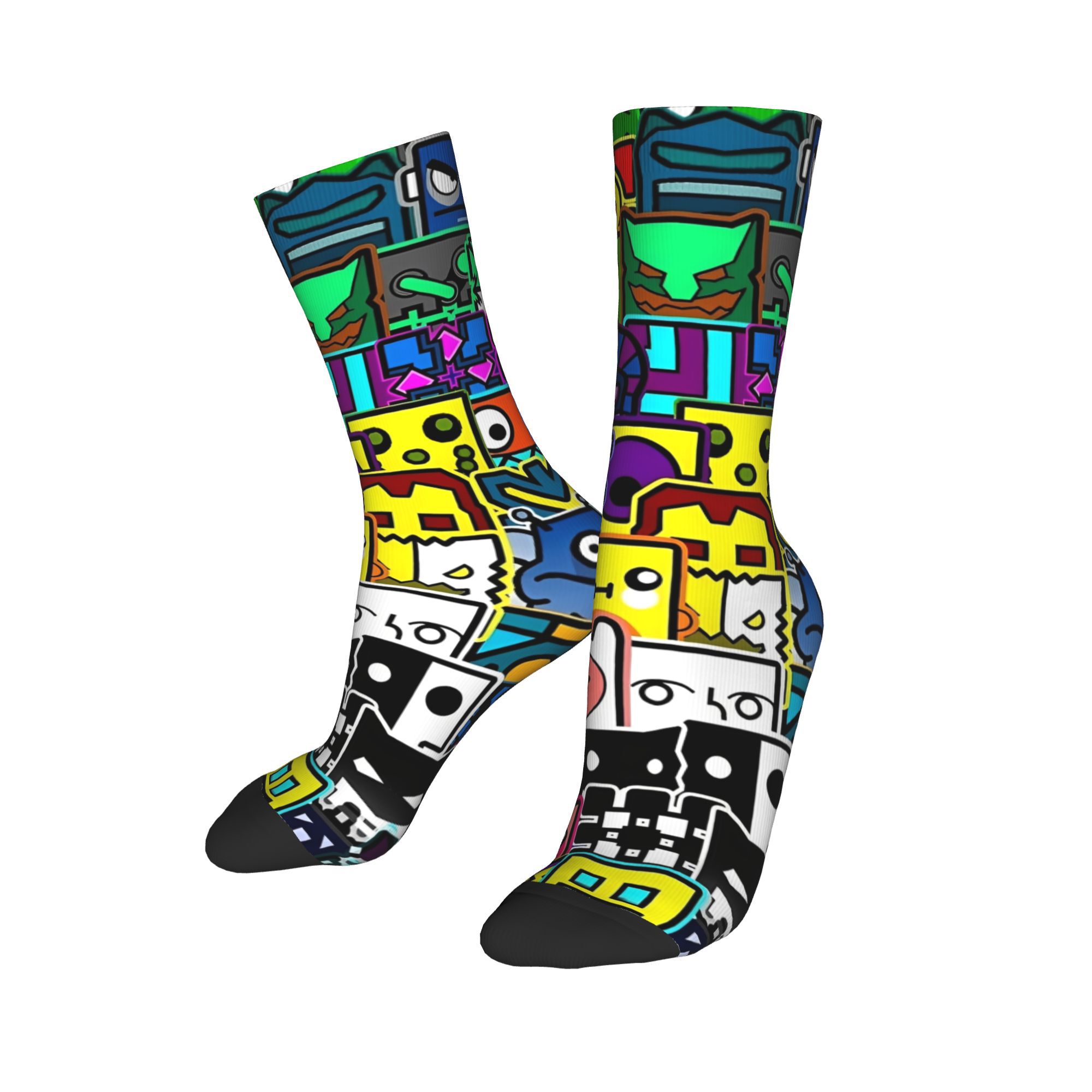 Geometry Gaming Dashed  Socks  - Retro Gaming Youtube recension och pris